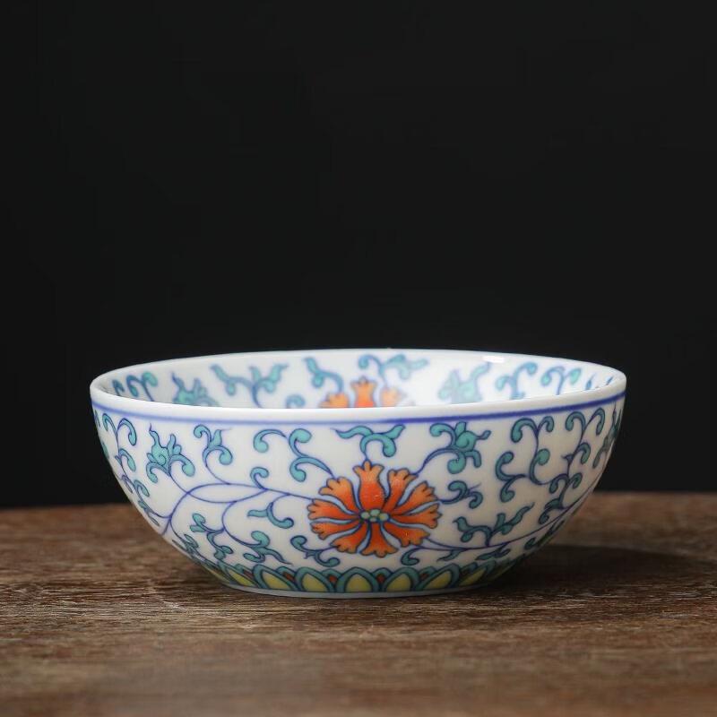 Shangqi Blue & White Doucai Ceramic Tea Set with Gaiwan