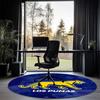 Los Pumas Printed Round Rug Carpet Chair Rug Area Rug Entryway Doormats,for Office Chair Living Room Bedroom Kitchen Room.