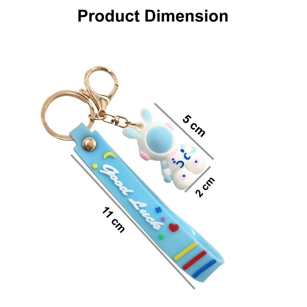 RSINC Cartoon Characters for Girls Boys Cute Silicon Keychain Astronaut | P B0DVZGTSRP