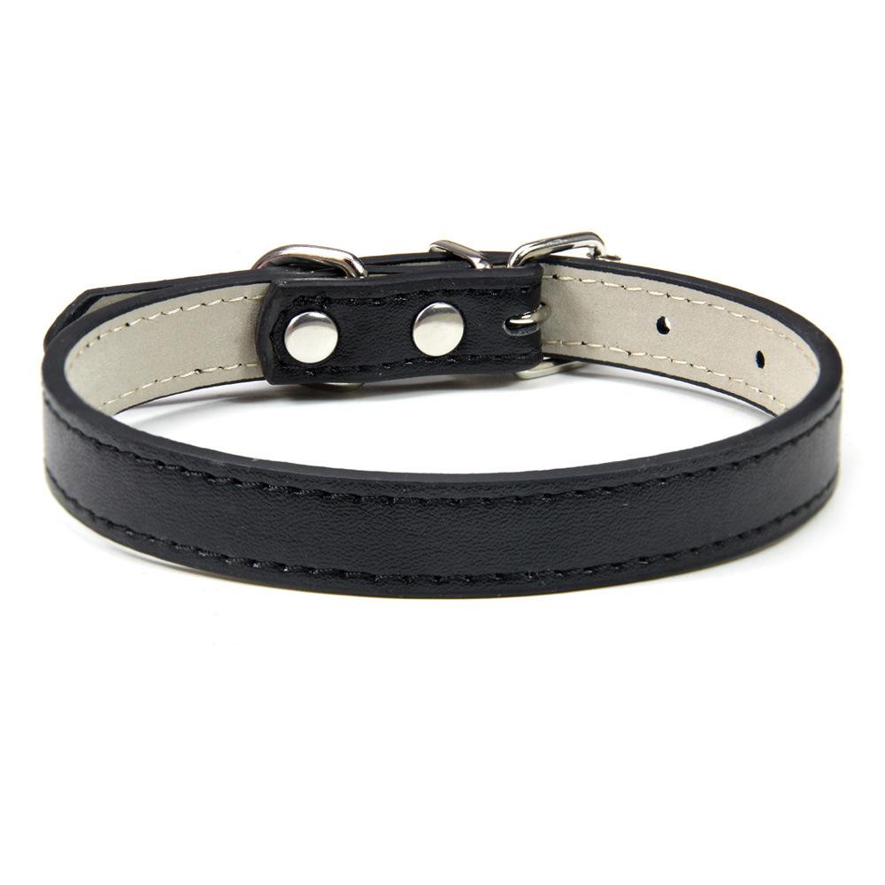 Strictly selected PU leather collar small and medium dog collar 2024 pet collar accessories cat collar