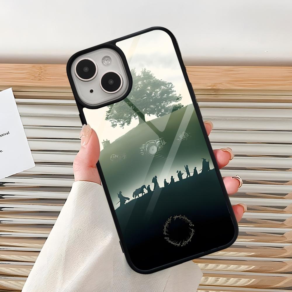 The L-Lord Of The R-Rings Phone Case For Iphone 16 Pro 15 Pro Max 14 12 11 13 Mini 8 7 Plus X Xs XR PC+TPU Design Cover