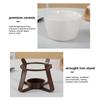 300ml Portable Ceramic Fondue Mug Heat Resistant for Melting Chocolate Cheese & Dip, Dessert Parties, Picnics & Office Snacks