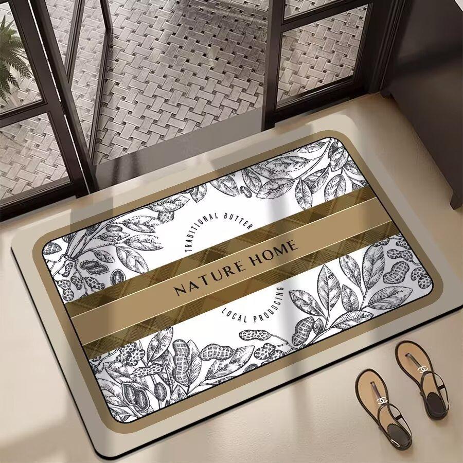 Rural style Bathroom Floor Mats  Bathroom Water Absorption  Quick Drying  Dirt Resistant  Anti Slip Foot Mats  Diatom Mud Foot Mats