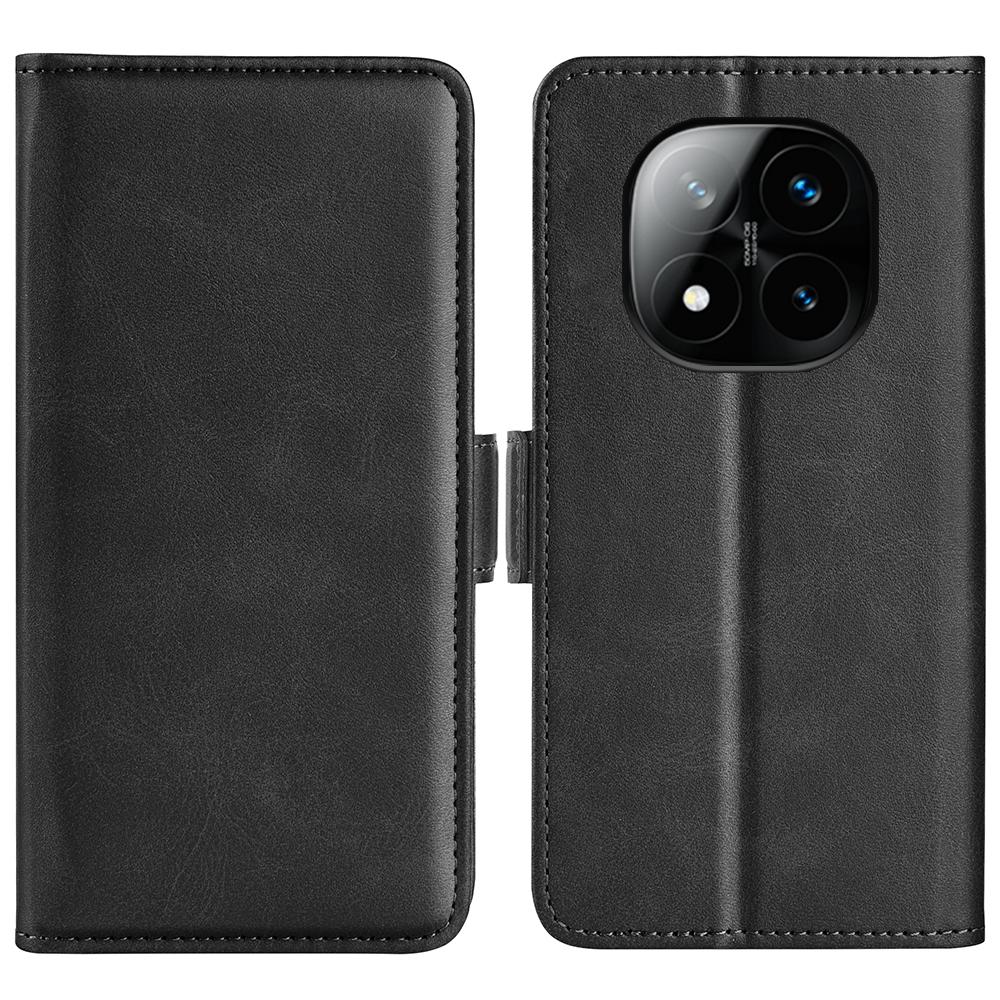 For Xiaomi Redmi Note 14 Pro+ 5G Stand Case Calf Texture Leather Wallet Phone Cover