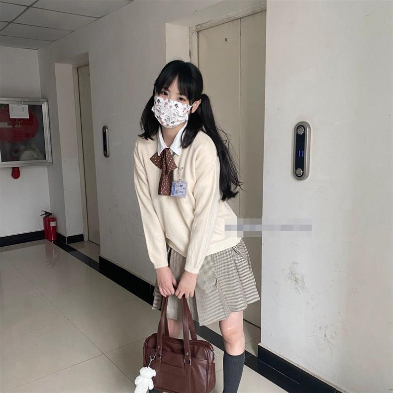 Pullover im japanischen JK-Uniform-Stil - Vielseitiges Lagen-Langarm-Oberteil für Damen (Herbst Winter)