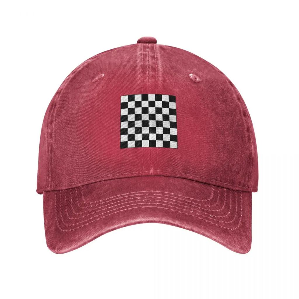 Chessboard Baseball Cap Rugby Bobble Hat Summer Hat Hiking Hat Womens Hats For The Sun Unisexs