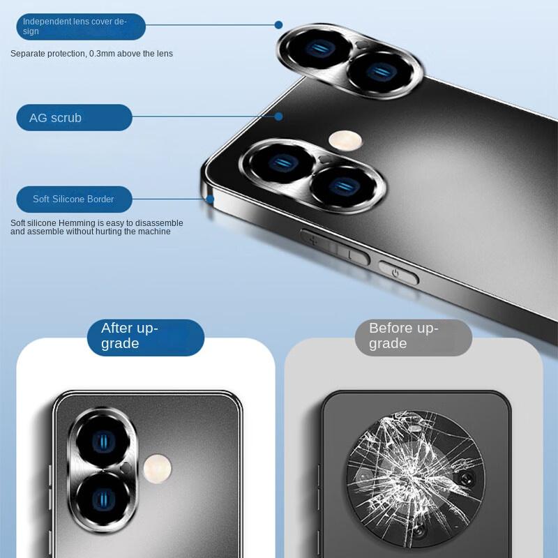 New iPhone 16 Pro Max Case: Matte Full Body Protective Cover with Shockproof Design