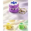 Realistic Fruit Cake Clicker Keychain 3D Printed Macaron Pendant  Car Pendant