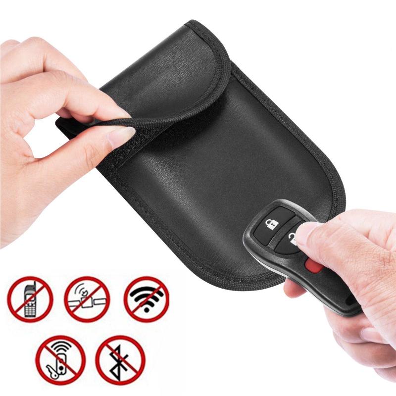 Samochód Key Signal Blocker Case Faraday Cage Fob Pouch Bezkluczowa torba blokująca RFID