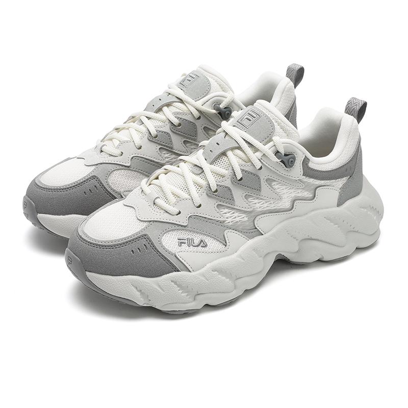 New FILA Fern2 Fern Sneakers 2 Abrasion Resistant Low Top Casual Shoes Men's White Gray F12M511101FCW