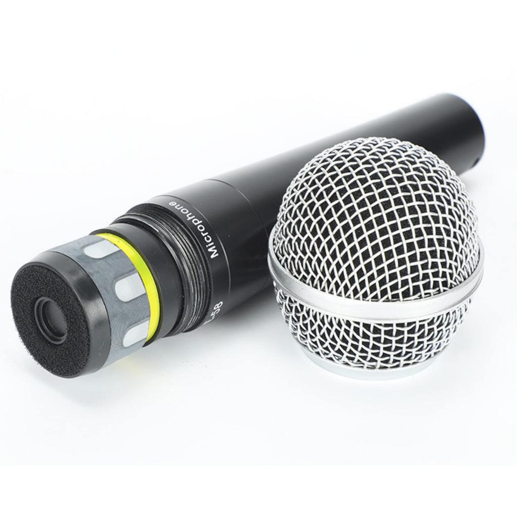 Fujirec Dynamic Microphone with XLR Phone Cable, Wired Handheld Microphone for Vocals, Narration, Karaoke, and DTM, with Switch, Unidirectional