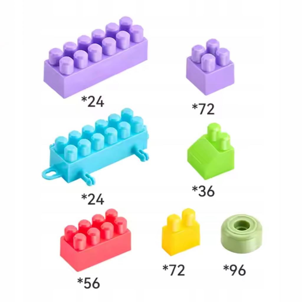 Educational Construction Blocks For Children Large Set of 380 Pieces