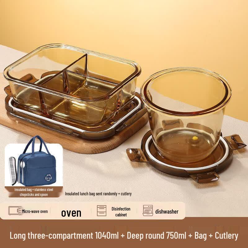 Youluo Glass Leak-Proof Microwave Bento Box