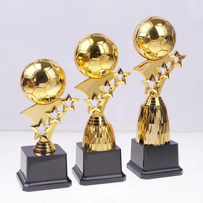 Plastic Golden Ball Awards Trophy Winner Award Trophy Toy for Team Sport Competition