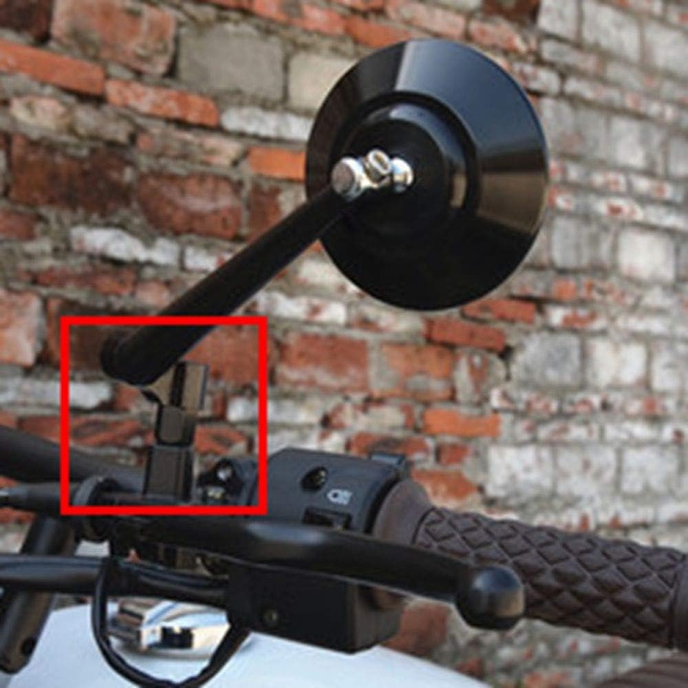 YCHOICEAUMO Screw Adapter for Motorcycle Mirrors, Screw Diameter Conversion, Height Adjustment, 2 Positive Screws,