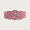 New Taiji Pattern Bead Elastic Buckle Waist Belt, Heavy Industry Bohemian Ethnic Style Women's Belt