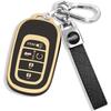 Honda Schlüsselanhänger, weiche TPU Schutzhülle für Schlüsselanhänger mit Honda Accord, Civic, Pilot Smart-Fernbedienungsschlüssel.