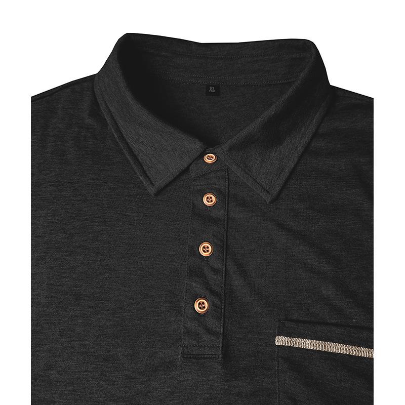 Autumn New Arrivals Men's Long-Sleeved Collared T-Shirt Men's Shirt Top