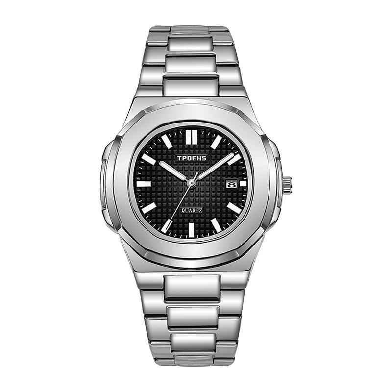 Yacrante Nautilus Reloj de Acero Luminoso e Impermeable para Hombre A09747