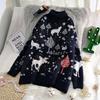 Cozy Retro Hong Kong Style Pullover Sweater - Women's High Neck, Thickened, Trendy Autumn/Winter Wear