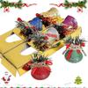 6 Stück Weihnachtsglocken für Weihnachtsbaumdekoration Splittersichere Glitzerglocken - GXCC