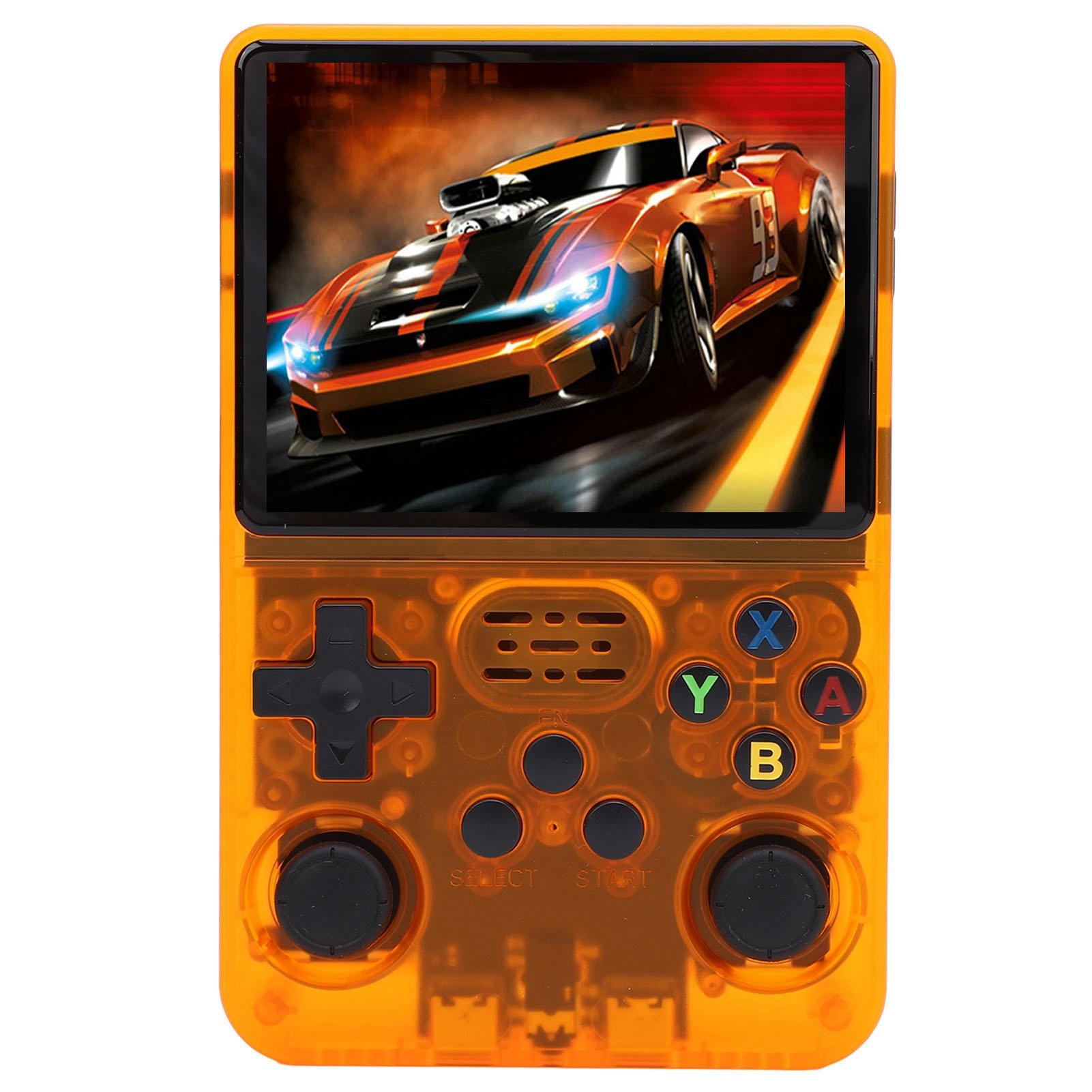 

Портативная игровая консоль 32 ГБ 64 ГБ 3,5-дюймовый IPS 640x480 экран 30000 игр портативный ретро видеоигры оранжевый