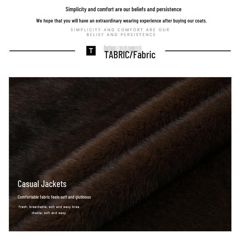 2025 Reversible Sable Fur Mid-Length Men's Coat: Winter Arrivals - Suit Collar, Warm Outerwear for Middle-Aged