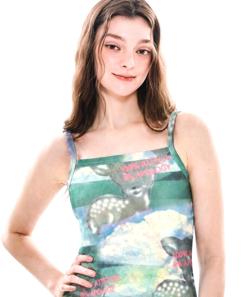 Soipeuyukaen Drawing Full Print Sleeveless