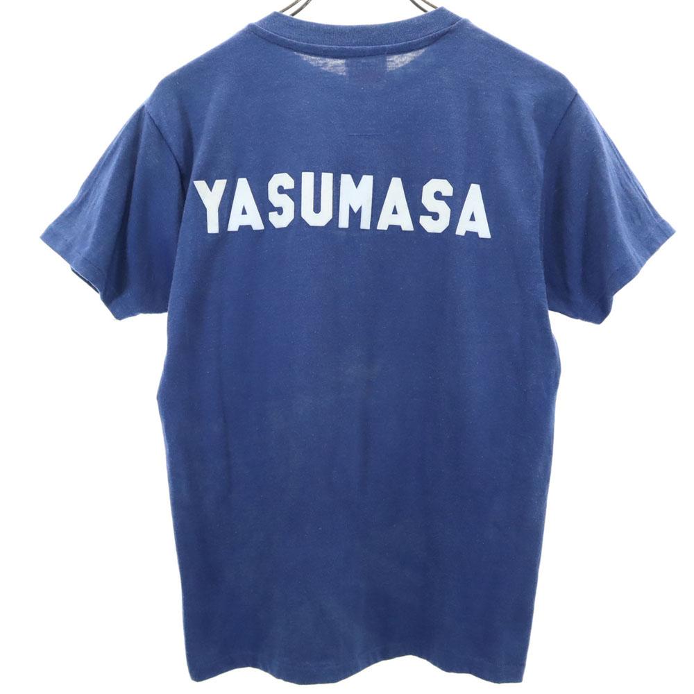 Hanes 70s Vintage orange tag made in USA double-sided printing Short sleeve T-shirt Men's Used