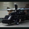 Moderne Bewaffnete Hubschrauber Bausteine USA Apache AH-64 Flugzeug Armee Feuer SWAT Polizei Flugzeug Modell Steine Kampfhubschrauber Montage Spielzeug