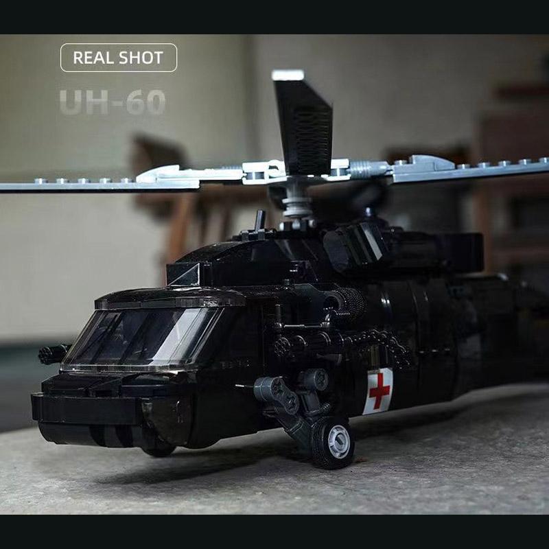 Moderne Bewaffnete Hubschrauber Bausteine USA Apache AH-64 Flugzeug Armee Feuer SWAT Polizei Flugzeug Modell Steine Kampfhubschrauber Montage Spielzeug