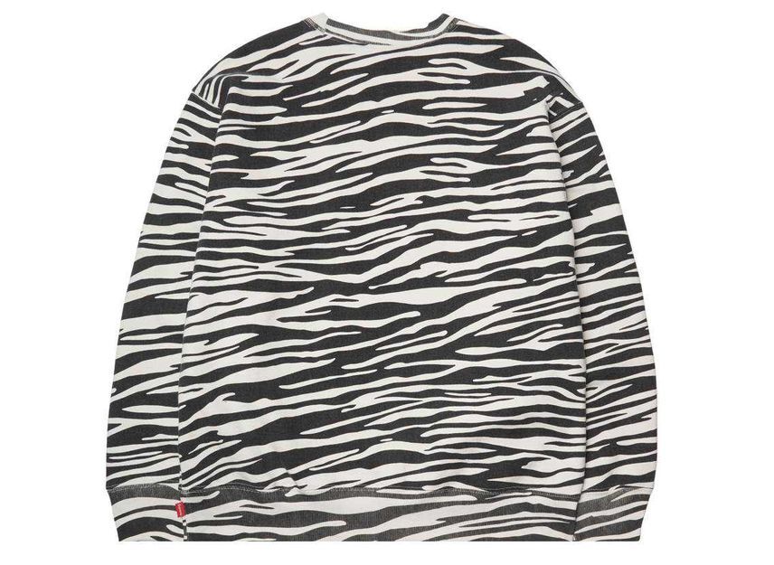 Supreme Box Logo Crewneck Zebra (22FW)