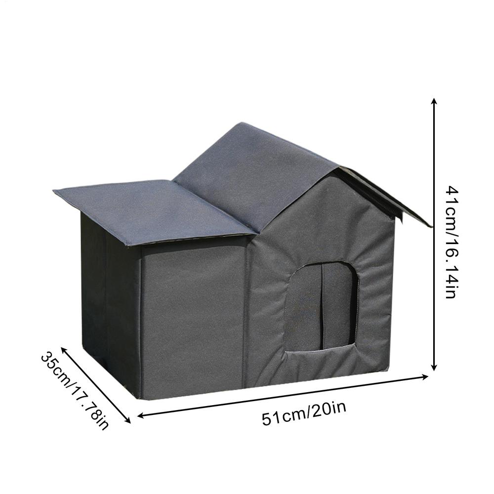 Cat House For Winter Winter Outside Pet Shelter Warm Pet Cave For Outdoor For Garden Patio Backyard Balcony Garages Dog Bunny