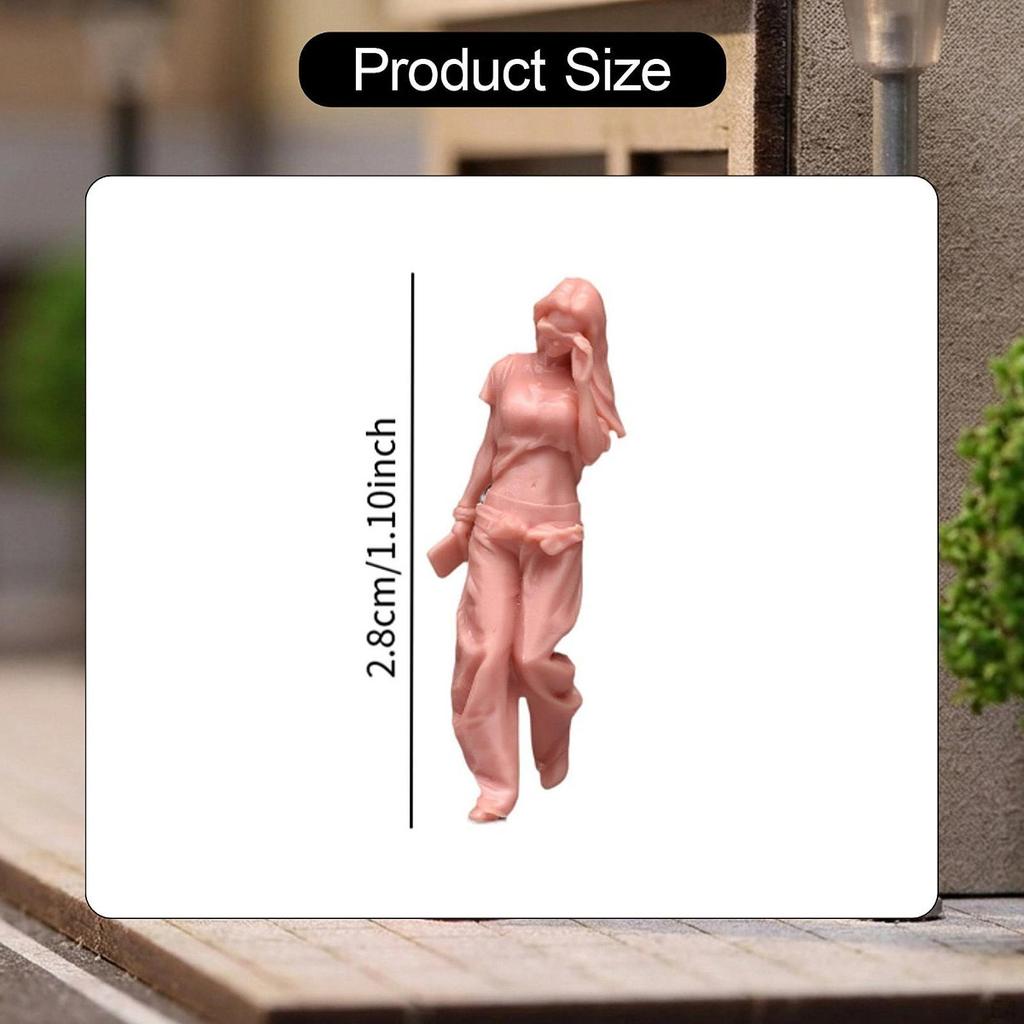 1/64 Miniature Figures Model Action Figure Sand Table Ornament Photography Tiny People Collectibles