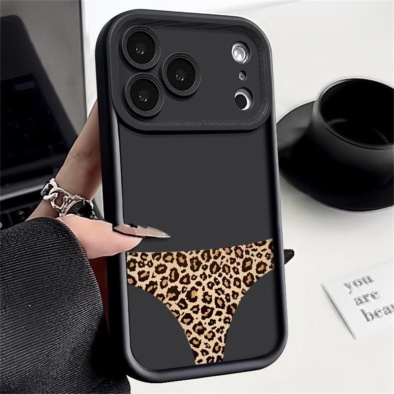 Colorful Leopard Print Case For iPhone 17 Pro Max Case iPhone 16 15 14 13 Pro Max 11 17e 16e Shockproof Bumper Soft Silicone Phone Cover Cases