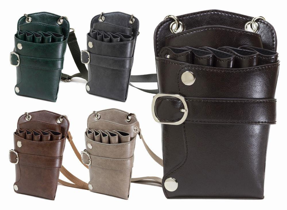 

GOOD LIFE EXPRESS Scissor Case Bag for 5 Scissors, GLE Brand Packaged, GLE587, Available in 5 Colors (Dark Green)