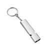 Flat Aluminum Dual Frequency Survival Whistle Double Barrel Outdoor Survival Whistle EDC Tool