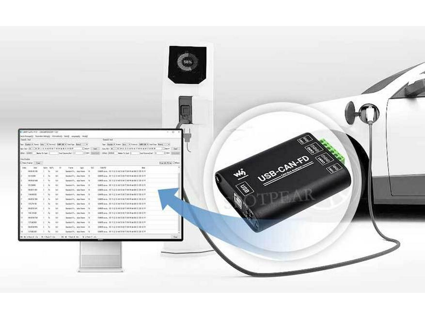 Dual-Use USB to CAN/CAN FD Module & Data Logic Analyzer