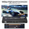 HDMI 2.1 Switch Splitter 120Hz 5/4/3-Port HDMI 8K@60Hz Splitter Switcher CEC 48Gbps  with Remote HDMI HDR IR Remote 4K@120Hz 2K