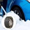 Car Tires Metal Anti-skid Chains For 165-265mm Winter Snow Safety And Anti-skid Strong Grip Easy To Install Universal SUV/s O3C1
