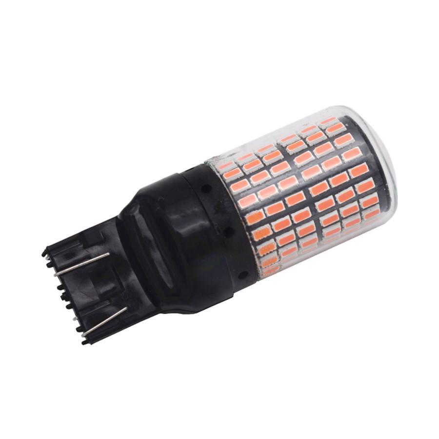 2pcs T20 7443  3014 144SMD Red LED Canbus Taillight Flashing Strobe Blinking Rea
