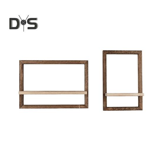 2/4Pcs Wooden Floating Shelf Storage Racks Smooth Edge Burr Free Simple Installation Wall Storage Shelves Display Shelf Set