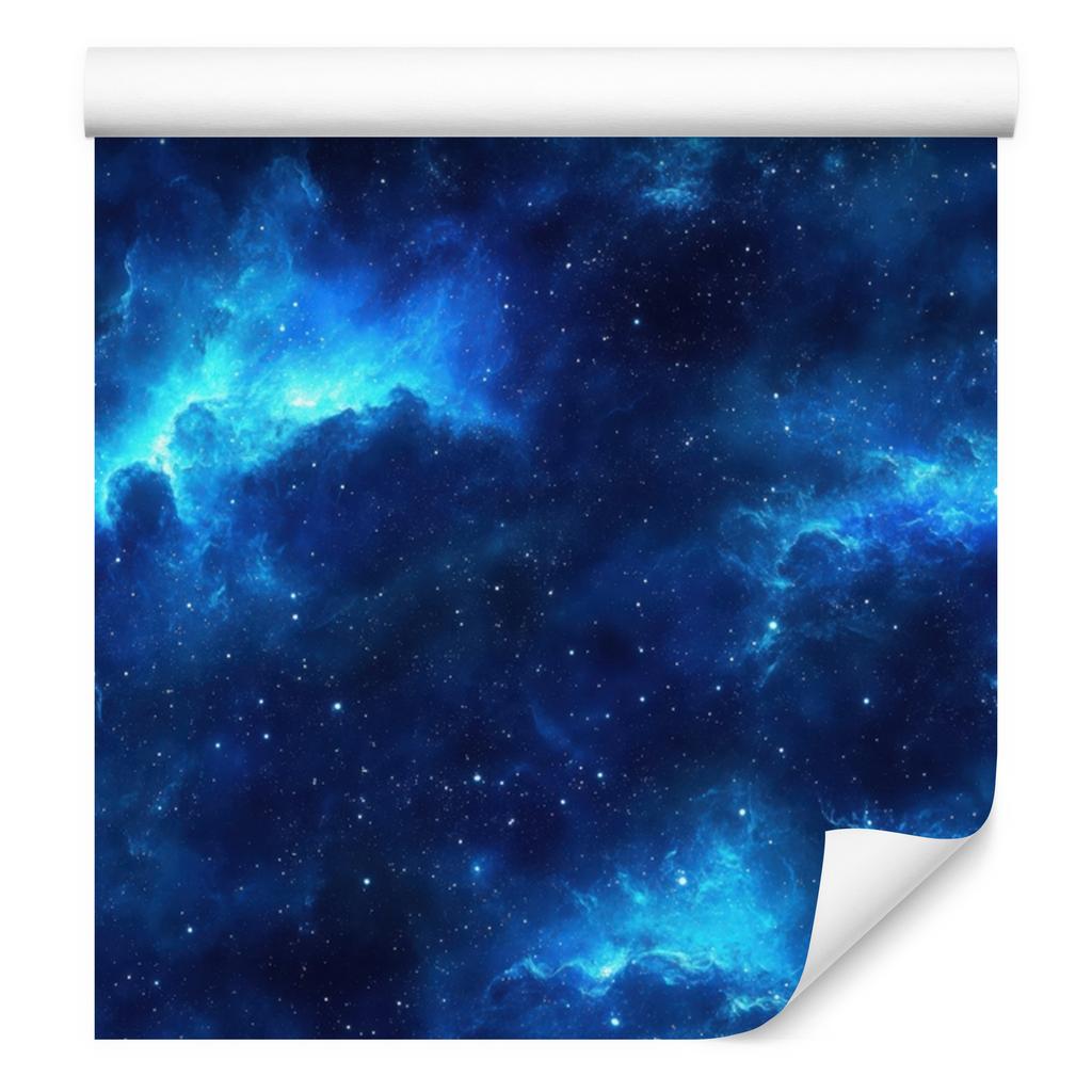 Watercolor Galaxy Navy Blue Wallpaper, Blue Background 50x1000