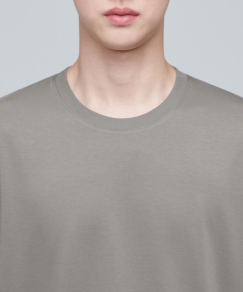 MUSINSA STANDARD Supima Relaxed Crew Neck T-Shirt [Dusty Beige]
