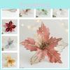 Christmas Tree Decoration Garland Vine With Net Yarn Velvet Fabric And Sequins 25cm