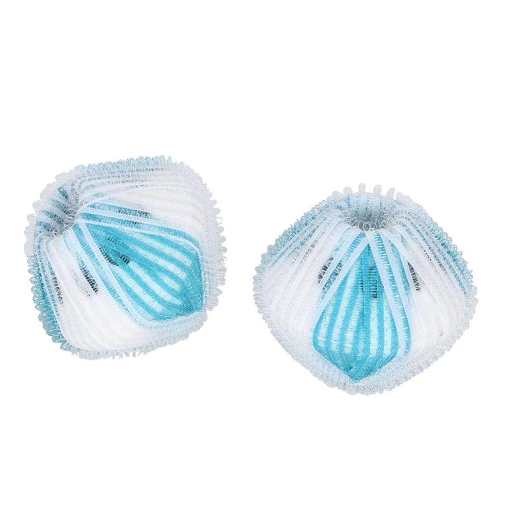 6 szt. Pralka Usuwanie Włosów Kłaczków Pranie Piłka Czyszcząca do Ubrań Narzędzie NiebieskoBiałe