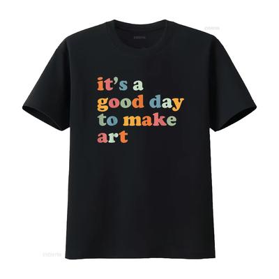 It S A Good Day To Make Some Art Artist Teacher T Shirt Vintage Washed Comfortable Soft Casual Stylish Stretched Breathable