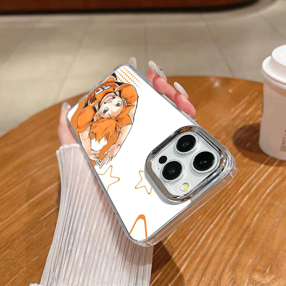 Cool Anime H-Haikyu!! Phone Case For Iphone 17 16 15 14 13 12 11 Pro Max Xr Air Plus Silicone Cover Silver Hard Shell Cover