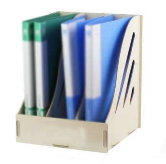 Wooden desktop book storage A4 vertical document data frame frame book shelf multi-layer data shelf