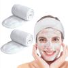 2Pcs Soft Spa Headband for Women, Adjustable Velcro Facial Headbands, Absorbent Terry Cloth Hair Bands for Face Washing, Skincare